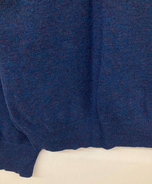 Y'S YOHJI YAMAMOTO（ワイズ ヨウジヤマモト）Y's YOHJI YAMAMOTO (ワイズ ヨウジヤマモト) ヘンリーネックニット ネイビー サイズ:3の古着・服飾アイテム