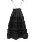 HOLIDAY (ホリデー) RUFFLE STRAP DRESS ブラック×ホワイト サイズ:ONE SIZE：17000円