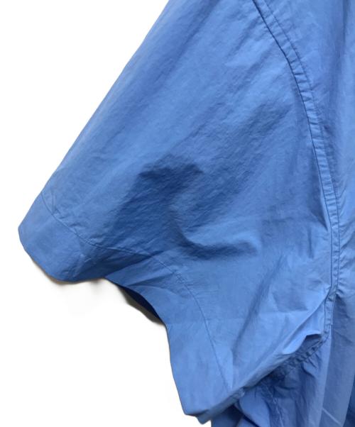KOLOR（カラー）KOLOR (カラー) ナイロンタフタオープンカラーシャツ ブルー サイズ:2の古着・服飾アイテム