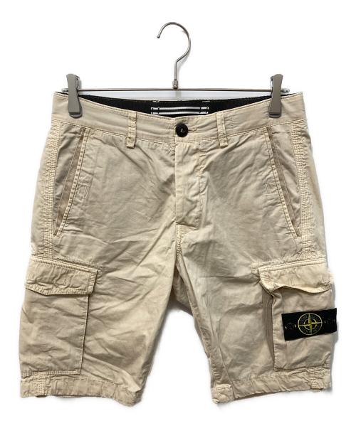 STONE ISLAND（ストーンアイランド）STONE ISLAND (ストーンアイランド) カーゴショーツ ベージュ サイズ:29の古着・服飾アイテム