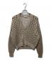 SOFTHYPHEN（ソフトハイフン）の古着「SPANGLE CROCHET KNIT CARDIGAN」｜ベージュ