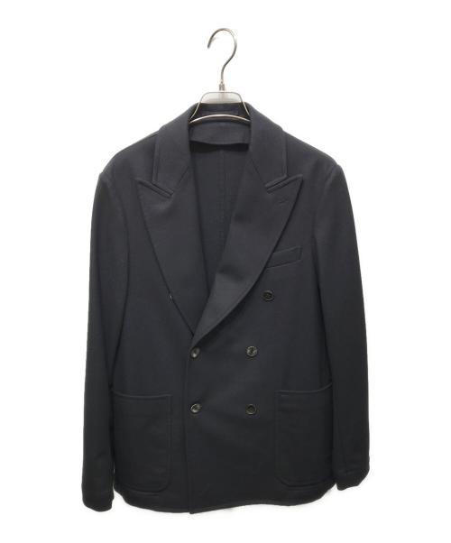 TOMORROW LAND（トゥモローランド）TOMORROW LAND (トゥモローランド) カレッジフランネル ダブルブレステッド6Bジャケット ブラック サイズ:46の古着・服飾アイテム