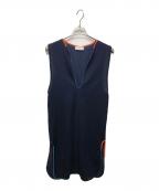 TOGA PULLAトーガ プルラ）の古着「Waffle Jersey Dress」｜ネイビー