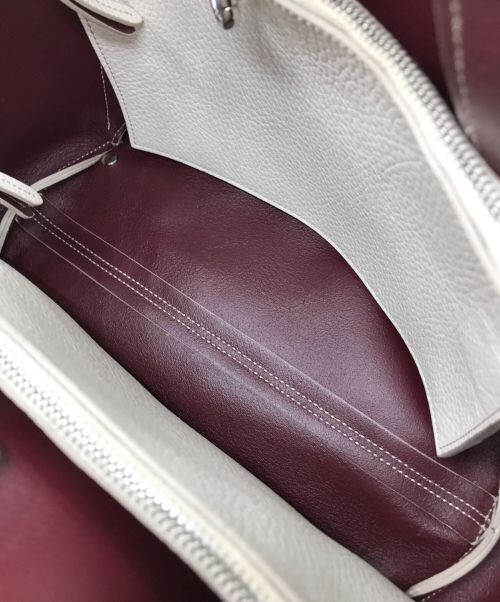 TOD'S（トッズ）TOD'S (トッズ) Tタイムレス トートバッグ ホワイトの古着・服飾アイテム