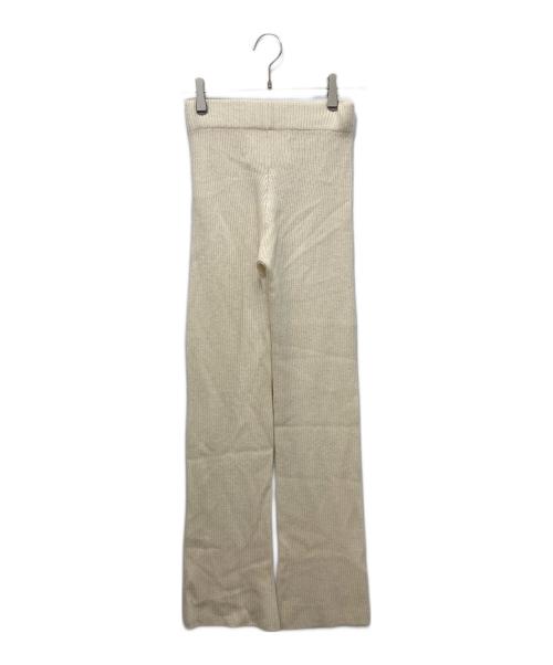 MYLAN（マイラン）MYLAN (マイラン) Cashmere Rib knit Pants アイボリー サイズ:FREEの古着・服飾アイテム