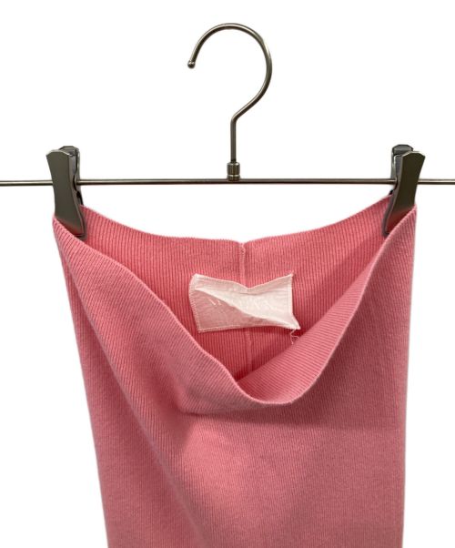 MYLAN（マイラン）MYLAN (マイラン) 20AW Cashmere Rib Hi Waist Pants ピンク サイズ:FREEの古着・服飾アイテム