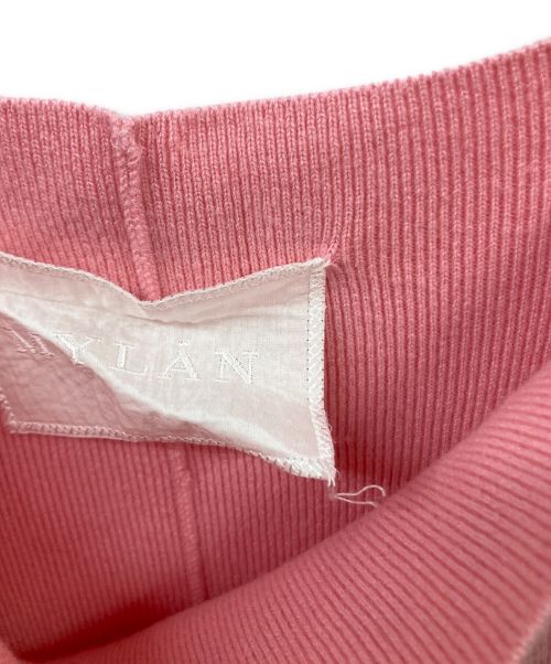 MYLAN（マイラン）MYLAN (マイラン) 20AW Cashmere Rib Hi Waist Pants ピンク サイズ:FREEの古着・服飾アイテム