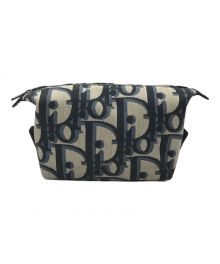 Dior（ディオール）の古着「オブリーク ポーチ」｜ベージュ×ブラック