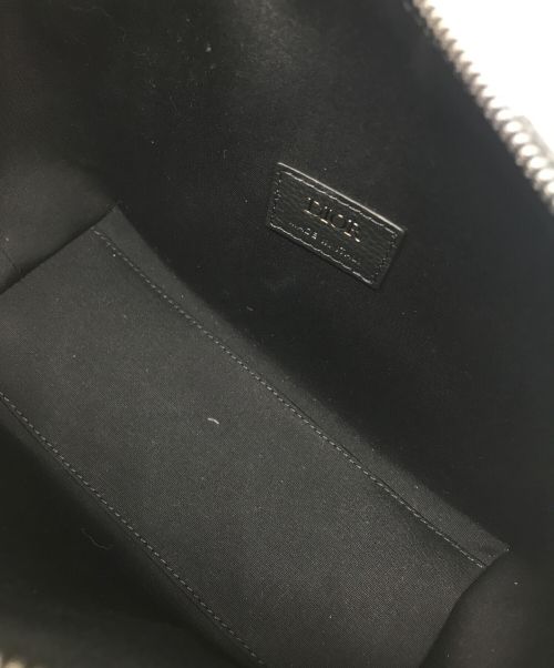 Dior（ディオール）DIOR (ディオール) オブリーク ポーチ ベージュ×ブラックの古着・服飾アイテム