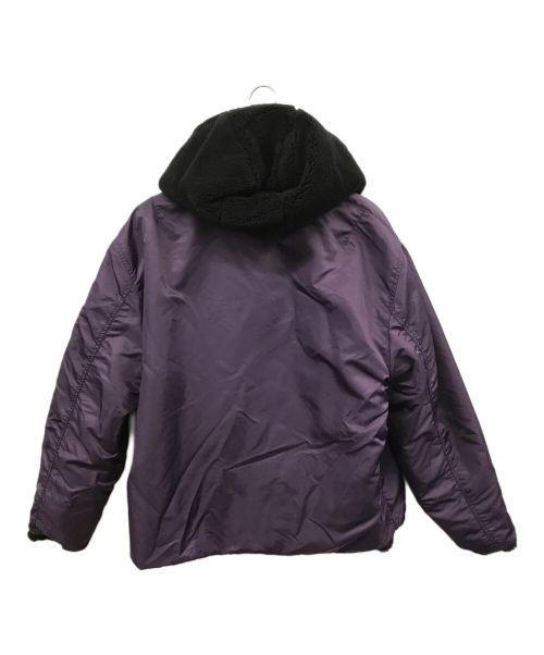 F.M.C.D. LAUNCH（エフエムシーディー）F.M.C.D. LAUNCH (エフエムシーディー) WAKEUPF1LTHY (WAKEUPF1LTHY) BOMBER JACKET ブラック×パープル サイズ:FREEの古着・服飾アイテム