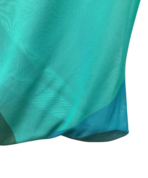 paula canovas del vas（パウラ カノバス デル ヴァス）PAULA CANOVAS DEL VAS (パウラ カノバス デル ヴァス) リバーシブルパワーネットカットソー ピンク×グリーン サイズ:Sの古着・服飾アイテム