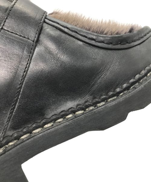 PARABOOT（パラブーツ）PARABOOT (パラブーツ) International Gallery BEAMS (インターナショナルギャラリービームス)) 別注 MILLY BRIDE ミンクファー モンクストラップシューズ ブラック サイズ:R41の古着・服飾アイテム