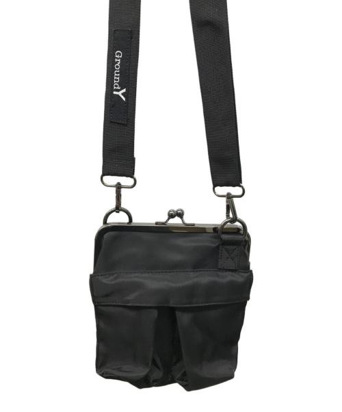 GROUND Y（グラウンドワイ）GROUND Y (グラウンドワイ) SMALL HELMET BAG WITH CLASP ブラックの古着・服飾アイテム