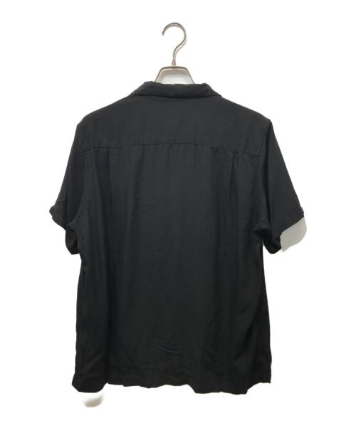 WACKO MARIA（ワコマリア）WACKO MARIA (ワコマリア) S/Sオープンカラーシャツ ブラック サイズ:Lの古着・服飾アイテム