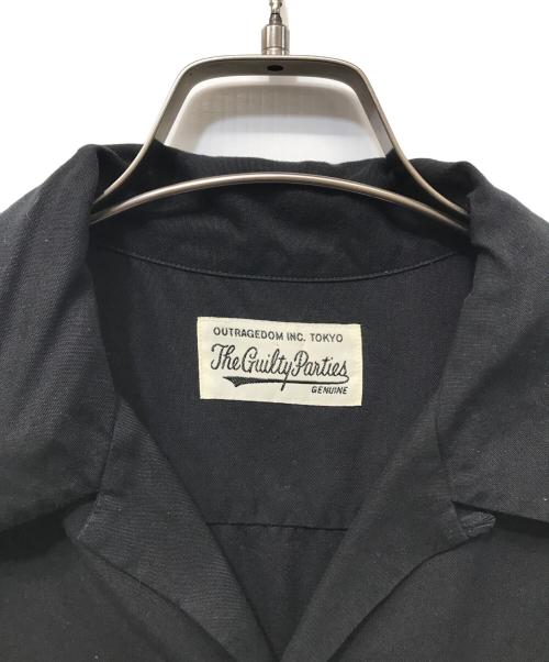 WACKO MARIA（ワコマリア）WACKO MARIA (ワコマリア) S/Sオープンカラーシャツ ブラック サイズ:Lの古着・服飾アイテム