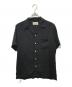 WACKO MARIA（ワコマリア）の古着「S/Sオープンカラーシャツ」｜ブラック