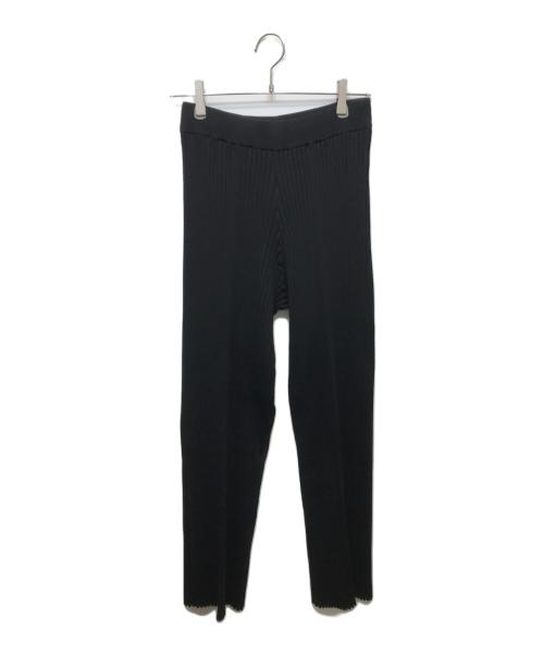 HYKE（ハイク）HYKE (ハイク) リブニットパンツ ブラック サイズ:Mの古着・服飾アイテム
