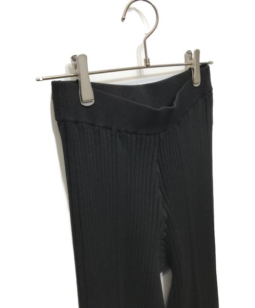 HYKE（ハイク）HYKE (ハイク) リブニットパンツ ブラック サイズ:Mの古着・服飾アイテム