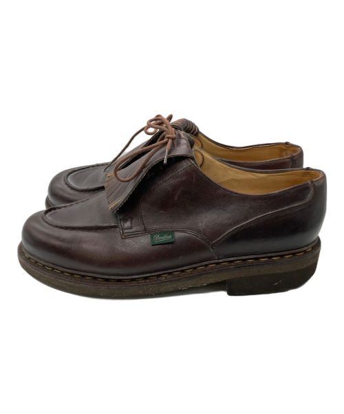 PARABOOT（パラブーツ）PARABOOT (パラブーツ) CHAMBORD Uチップシューズ ブラウン サイズ:8の古着・服飾アイテム