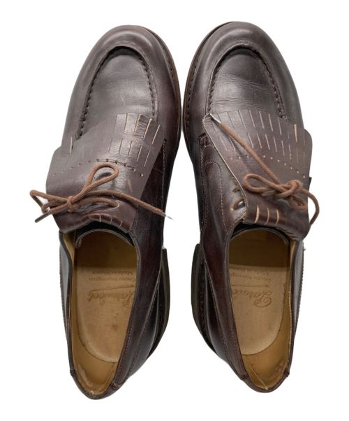 PARABOOT（パラブーツ）PARABOOT (パラブーツ) CHAMBORD Uチップシューズ ブラウン サイズ:8の古着・服飾アイテム