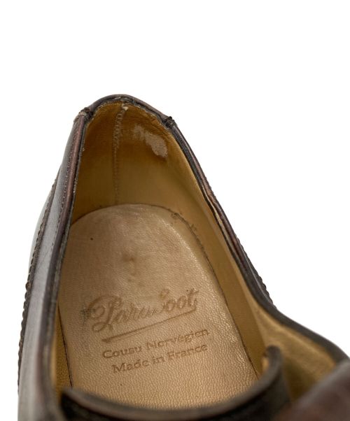 PARABOOT（パラブーツ）PARABOOT (パラブーツ) CHAMBORD Uチップシューズ ブラウン サイズ:8の古着・服飾アイテム