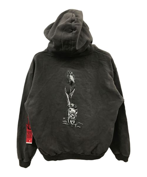 BABYLONE（バビロン）BABYLONE (バビロン) WASTED YOUTH (ウエステッド ユース) プルオーバーパーカー グレー サイズ:Lの古着・服飾アイテム