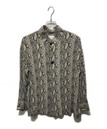 BELPER（ベルパー）の古着「パイソン柄シャツ」｜ベージュ