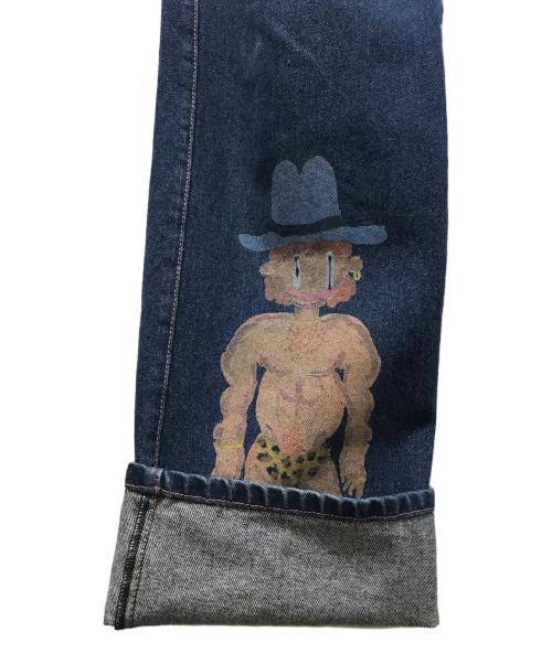 CARNE BOLLENTE（カルネボレンテ）CARNE BOLLENTE (カルネボレンテ) デニムパンツ ブルー サイズ:W28の古着・服飾アイテム