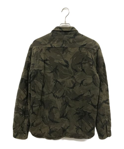 POLO RALPH LAUREN（ポロ・ラルフローレン）POLO RALPH LAUREN (ポロ・ラルフローレン) カモフラキルティングシャツ オリーブ サイズ:Mの古着・服飾アイテム