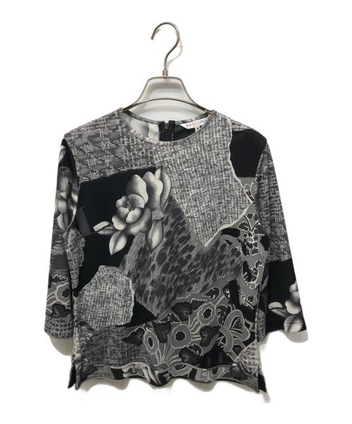 LEONARD SPORT（レオナール スポーツ）LEONARD SPORT (レオナール スポーツ) 総柄カットソー グレー サイズ:Mの古着・服飾アイテム