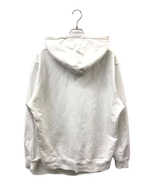 ALEXANDER McQUEEN（アレキサンダーマックイーン）ALEXANDER McQUEEN (アレキサンダーマックイーン) グラフィックプリントコットンフーディー ホワイト サイズ:XLの古着・服飾アイテム