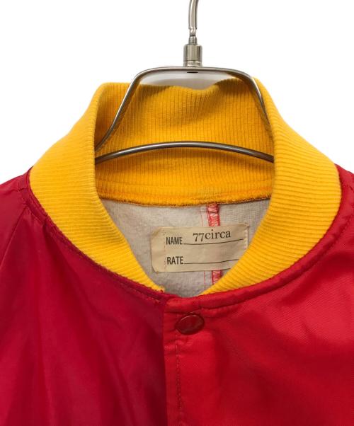 77circa（ナナナナサーカ）77circa (ナナナナサーカ) 再構築ブルゾン レッド サイズ:不明の古着・服飾アイテム