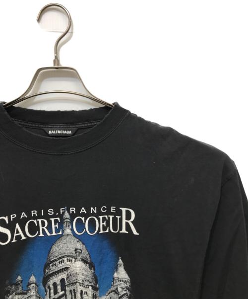 BALENCIAGA（バレンシアガ）BALENCIAGA (バレンシアガ) Sacre Coeur アートワーク プリント Tシャツ ブラック サイズ:XXSの古着・服飾アイテム