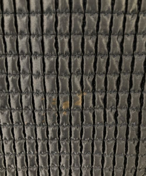 MIU MIU（ミュウミュウ）MIU MIU (ミュウミュウ) キルティングネックボアジャケット ネイビー サイズ:40の古着・服飾アイテム