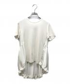 YOKO CHANヨーコチャン）の古着「バックギャザＴシャツ」｜ホワイト