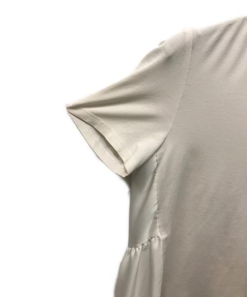 YOKO CHAN（ヨーコチャン）YOKO CHAN (ヨーコチャン) バックギャザＴシャツ ホワイト サイズ:36の古着・服飾アイテム