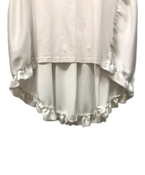 YOKO CHAN（ヨーコチャン）YOKO CHAN (ヨーコチャン) バックギャザＴシャツ ホワイト サイズ:36の古着・服飾アイテム