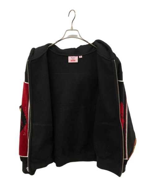 SUPREME（シュプリーム）Supreme (シュプリーム) Martine rose (マーティン・ローズ) Towel Zip Up Hooded Sweatshirt ブラック サイズ:Ｌの古着・服飾アイテム