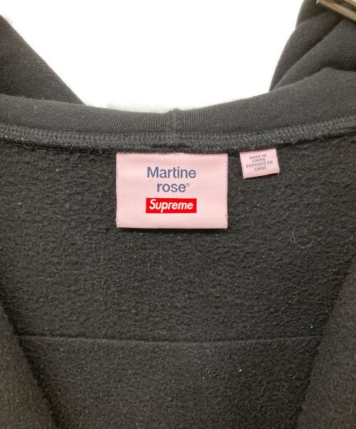 SUPREME（シュプリーム）Supreme (シュプリーム) Martine rose (マーティン・ローズ) Towel Zip Up Hooded Sweatshirt ブラック サイズ:Ｌの古着・服飾アイテム