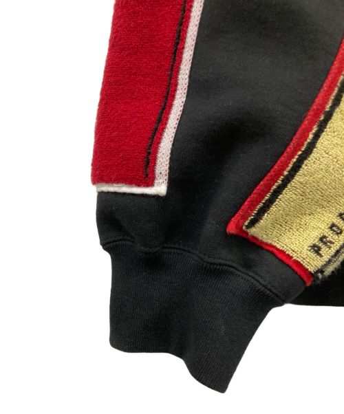 SUPREME（シュプリーム）Supreme (シュプリーム) Martine rose (マーティン・ローズ) Towel Zip Up Hooded Sweatshirt ブラック サイズ:Ｌの古着・服飾アイテム