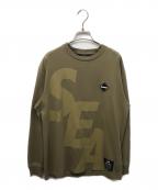 F.C.R.B.×WIND AND SEAエフシーレアルブリストル×ウィンダンシー）の古着「プリントカットソー」｜ブラウン