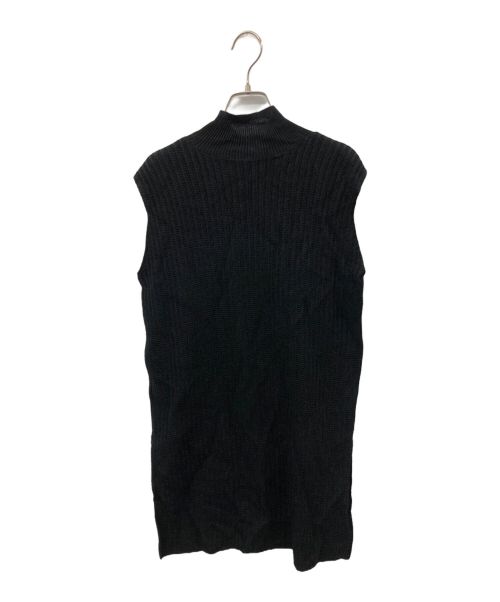 Mame Kurogouchi（マメクロゴウチ）Mame Kurogouchi (マメクロゴウチ) ロングニットベスト ブラック サイズ:1の古着・服飾アイテム