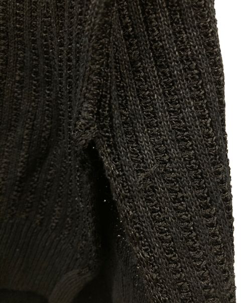 Mame Kurogouchi（マメクロゴウチ）Mame Kurogouchi (マメクロゴウチ) ロングニットベスト ブラック サイズ:1の古着・服飾アイテム