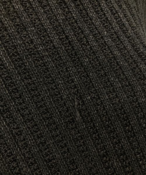 Mame Kurogouchi（マメクロゴウチ）Mame Kurogouchi (マメクロゴウチ) ロングニットベスト ブラック サイズ:1の古着・服飾アイテム