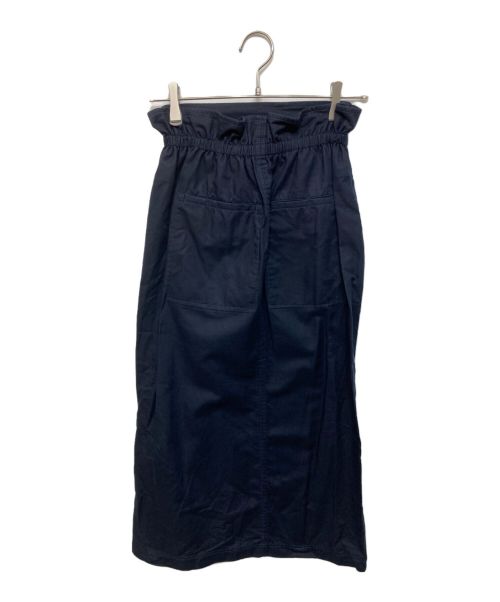 Mame Kurogouchi（マメクロゴウチ）Mame Kurogouchi (マメクロゴウチ) Cotton Double Cloth Skirt ネイビー サイズ:２の古着・服飾アイテム