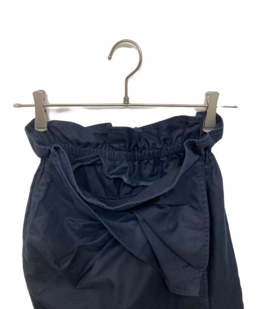 Mame Kurogouchi（マメクロゴウチ）Mame Kurogouchi (マメクロゴウチ) Cotton Double Cloth Skirt ネイビー サイズ:２の古着・服飾アイテム