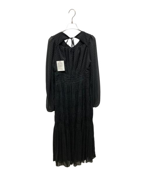 HER LIP TO（ハーリップトゥ）Her lip to (ハーリップトゥ) Majolica Pleated Chiffon Long Dress ブラック サイズ:M 未使用品の古着・服飾アイテム