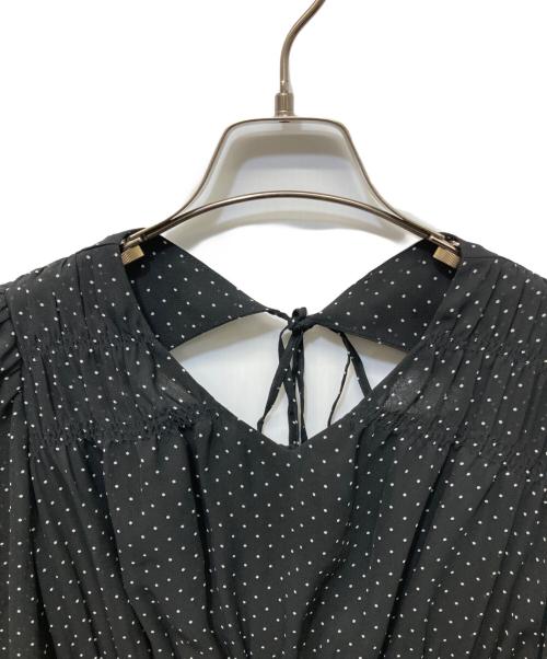 HER LIP TO（ハーリップトゥ）Her lip to (ハーリップトゥ) Majolica Pleated Chiffon Long Dress ブラック サイズ:M 未使用品の古着・服飾アイテム