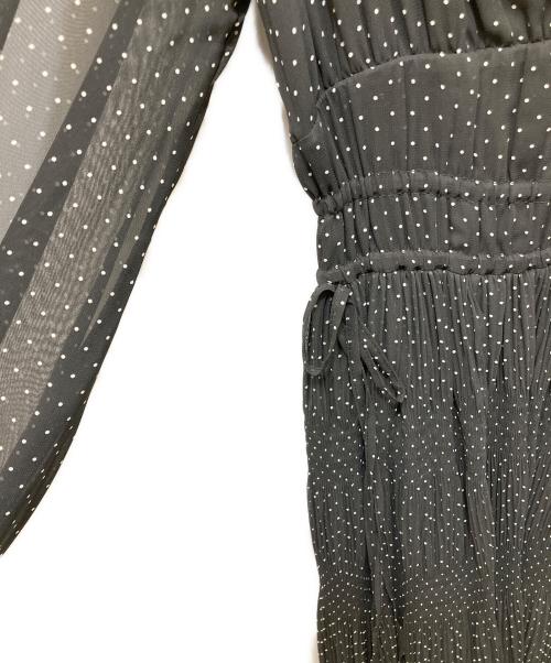 HER LIP TO（ハーリップトゥ）Her lip to (ハーリップトゥ) Majolica Pleated Chiffon Long Dress ブラック サイズ:M 未使用品の古着・服飾アイテム