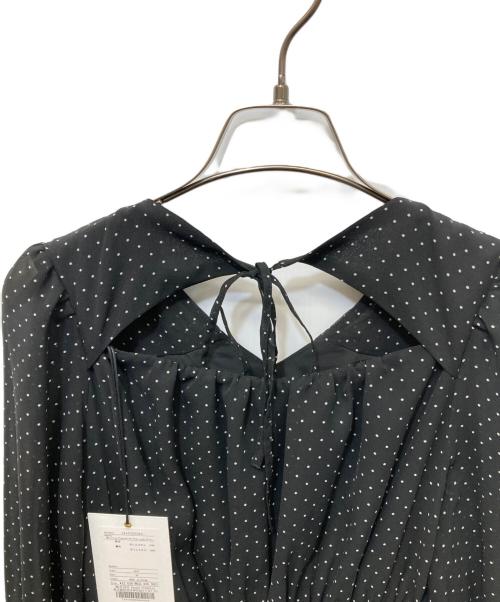 HER LIP TO（ハーリップトゥ）Her lip to (ハーリップトゥ) Majolica Pleated Chiffon Long Dress ブラック サイズ:M 未使用品の古着・服飾アイテム